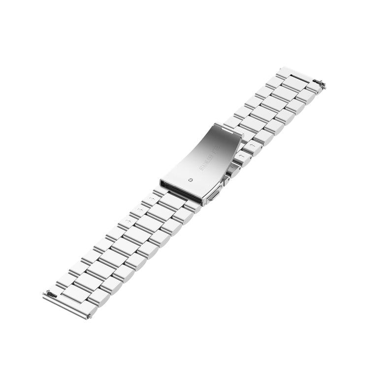 For Honor Watch GS 3i 22mm Three Bead Stainless Steel Metal Watch Band(Silver) -  by PMC TechLife | Online Shopping South Africa | PMC TechLife