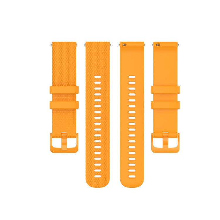 For Honor Watch GS 3i 22mm Small Plaid Texture Silicone Watch Band(Amber Yellow) - Smart Wear by PMC TechLife | Online Shopping South Africa | PMC TechLife