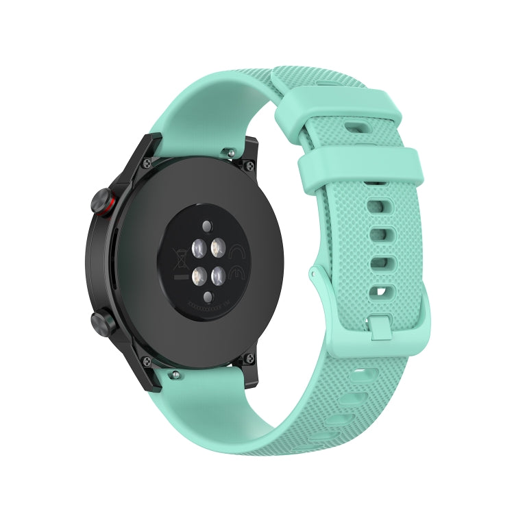 For Honor Watch GS 3i 22mm Small Plaid Texture Silicone Watch Band(Teal) -  by PMC TechLife | Online Shopping South Africa | PMC TechLife