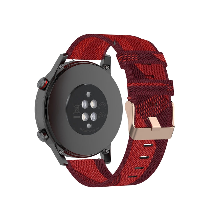 For Honor Watch GS 3i 22mm Nylon Woven Watch Band(Red) - Smart Wear by PMC TechLife | Online Shopping South Africa | PMC TechLife