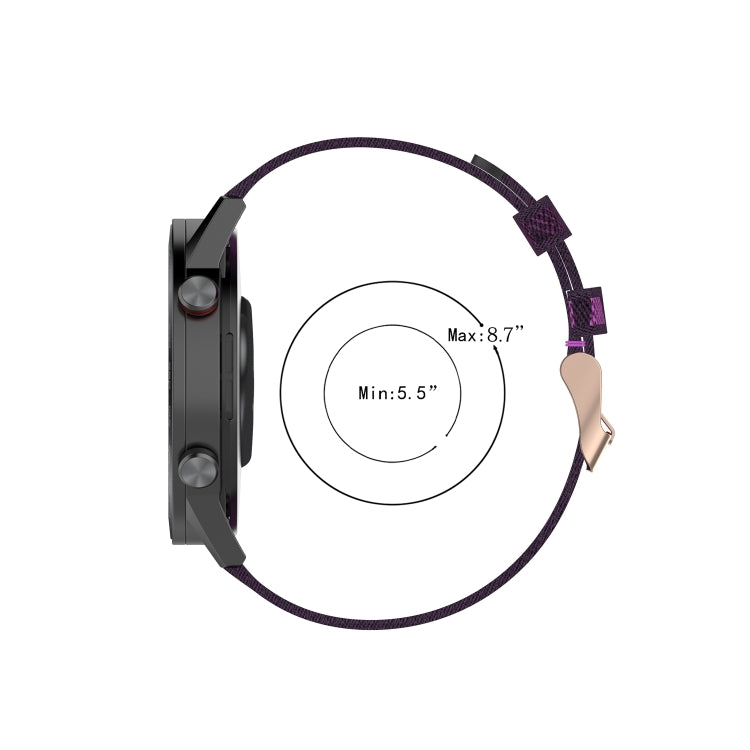 For Honor Watch GS 3i 22mm Nylon Woven Watch Band(Blue) -  by PMC TechLife | Online Shopping South Africa | PMC TechLife