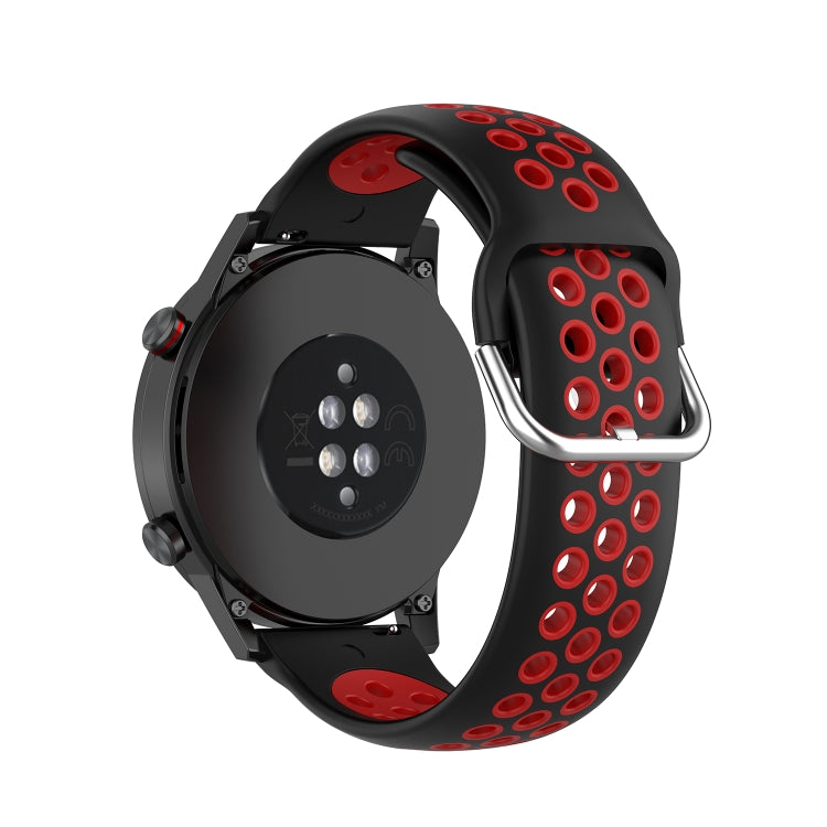 For Honor Watch GS 3i 22mm Sports Two-tone Silicone Watch Band(Black Red) -  by PMC TechLife | Online Shopping South Africa | PMC TechLife