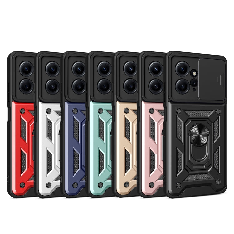 For Xiaomi Redmi Note 12 4G Global Sliding Camera Cover Design Phone Case(Black) - free shipping - PMC TechLife - Order now!