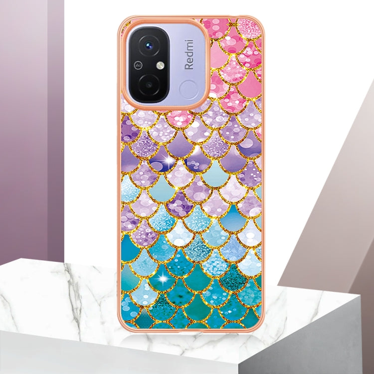 For Xiaomi Redmi 12C/11A 4G Global Electroplating IMD TPU Phone Case(Colorful Scales) - free shipping - PMC TechLife - Order now!