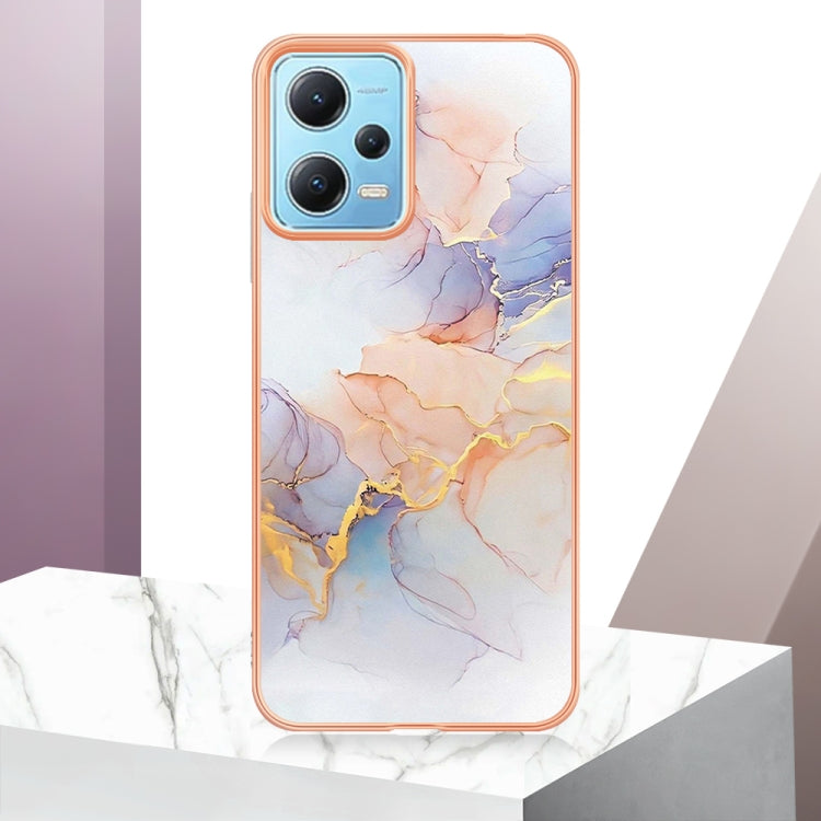 Electroplating IMD TPU Phone Case For Xiaomi Redmi Note 12 5G Global/Note 12 5G China/Poco X5 5G(White Marble) - free shipping - PMC TechLife - Order now!