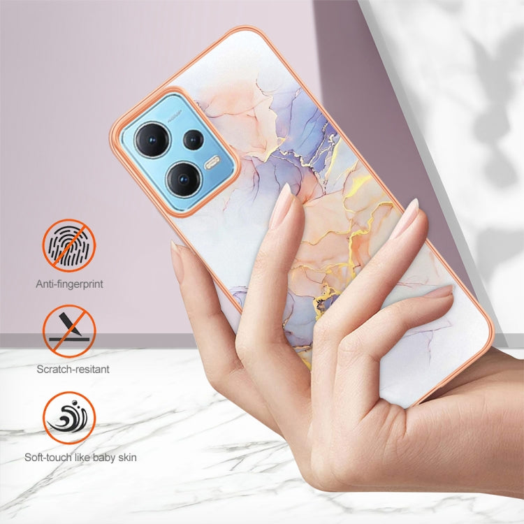 Electroplating IMD TPU Phone Case For Xiaomi Redmi Note 12 5G Global/Note 12 5G China/Poco X5 5G(White Marble) - free shipping - PMC TechLife - Order now!