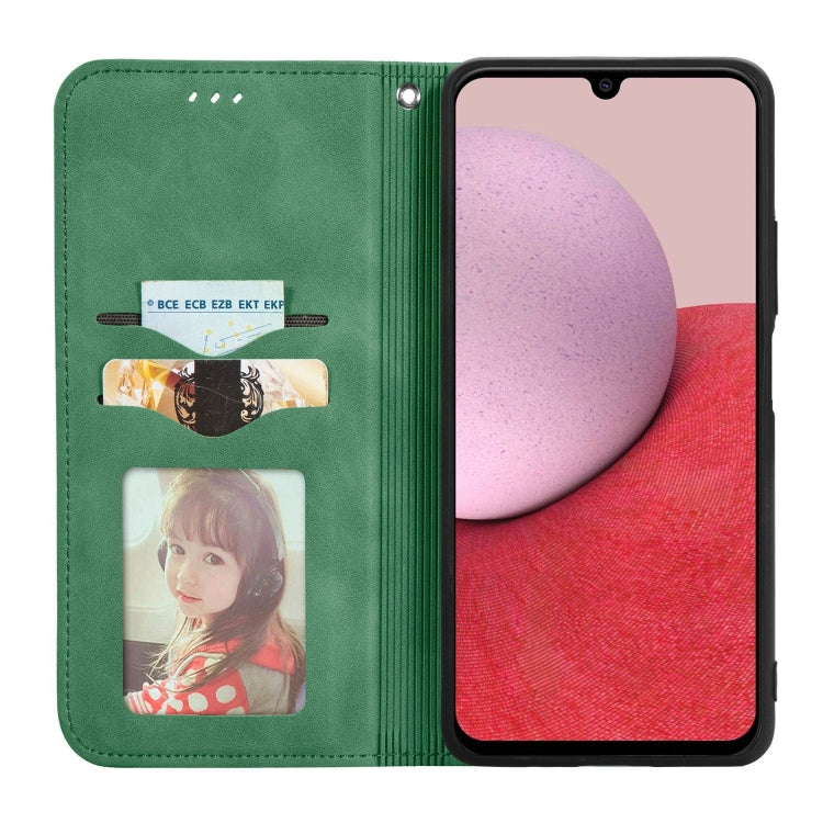 For Samsung Galaxy A14 5G Retro Skin Feel Magnetic Leather Phone Case(Green) - free shipping - PMC TechLife - Order now!