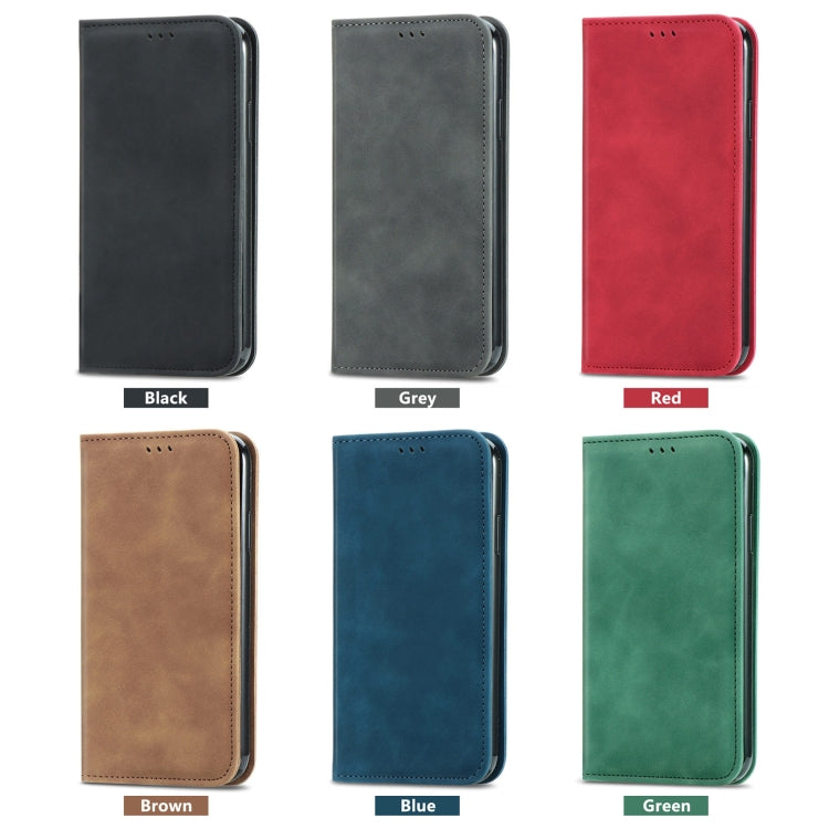For Samsung Galaxy A14 5G Retro Skin Feel Magnetic Leather Phone Case(Green) - free shipping - PMC TechLife - Order now!