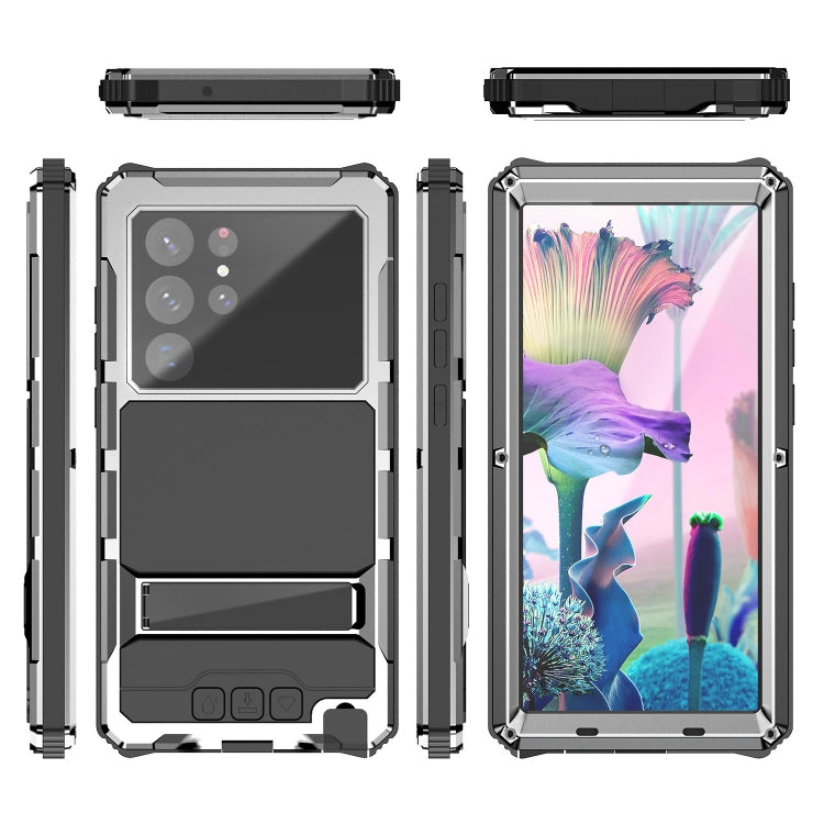 For Samsung Galaxy S23 Ultra 5G R-JUST RJ-56 3rd Gen Life Waterproof Dustproof Shockproof Phone Case(Silver) - Galaxy S23 Ultra 5G Cases by R-JUST | Online Shopping South Africa | PMC TechLife | Buy Now Pay Later Mobicred