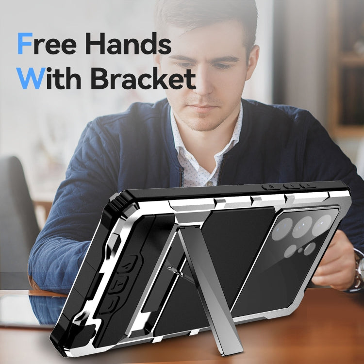 For Samsung Galaxy S23 Ultra 5G R-JUST RJ-56 3rd Gen Life Waterproof Dustproof Shockproof Phone Case(Silver) - Galaxy S23 Ultra 5G Cases by R-JUST | Online Shopping South Africa | PMC TechLife | Buy Now Pay Later Mobicred