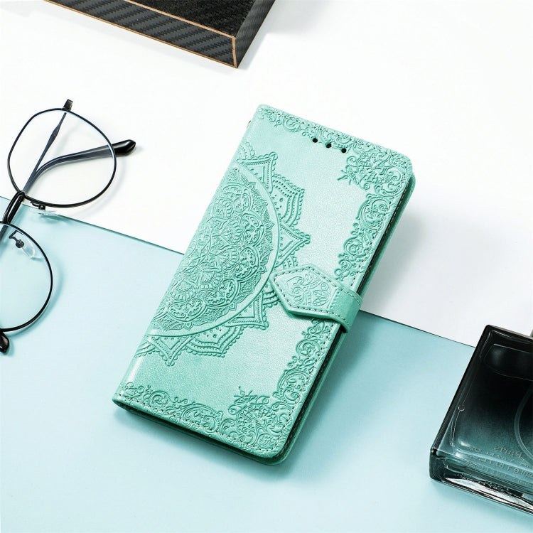 For Xiaomi Redmi 12C Mandala Flower Embossed Leather Phone Case(Green) - free shipping - PMC TechLife - Order now!