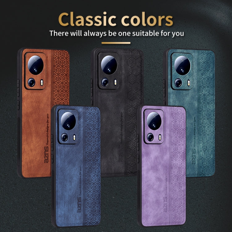 For Xiaomi 13 Lite / Civi 2 AZNS 3D Embossed Skin Feel Phone Case(Purple) - free shipping - PMC TechLife - Order now!