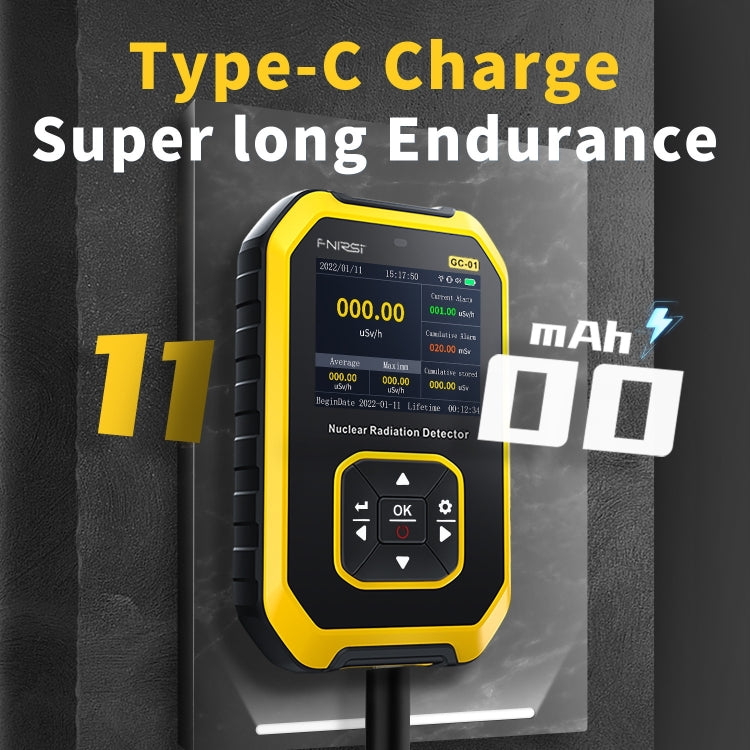 Fnirsi GC01 Home Lndustrial Marble Radioactive X / Y Ray Nuclear Radiation Detector Geiger Counter(Yellow) - free shipping - PMC TechLife - Order now!