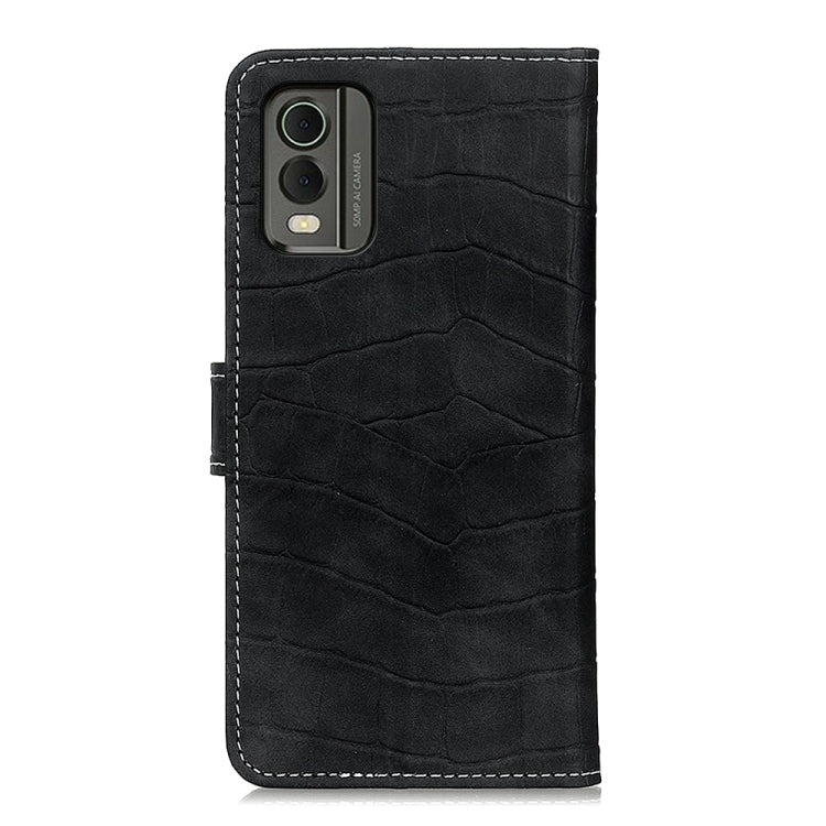 For Nokia C32 4G Magnetic Crocodile Texture Horizontal Flip Leather Phone Case(Black) - free shipping - PMC TechLife - Order now!