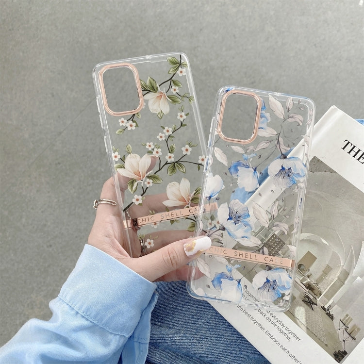 For Samsung Galaxy A54 5G High Translucent Electroplating Flower Pattern TPU + PC Phone Case(Hibiscus) - free shipping - PMC TechLife - Order now!