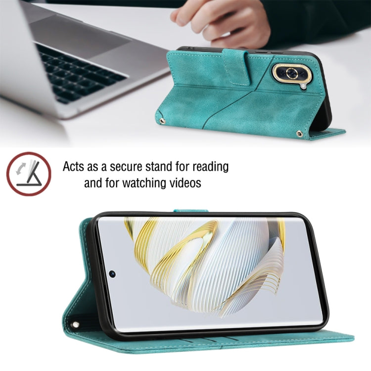 For Huawei nova 10 Skin-feel Embossed Leather Phone Case(Green) - free shipping - PMC TechLife - Order now!