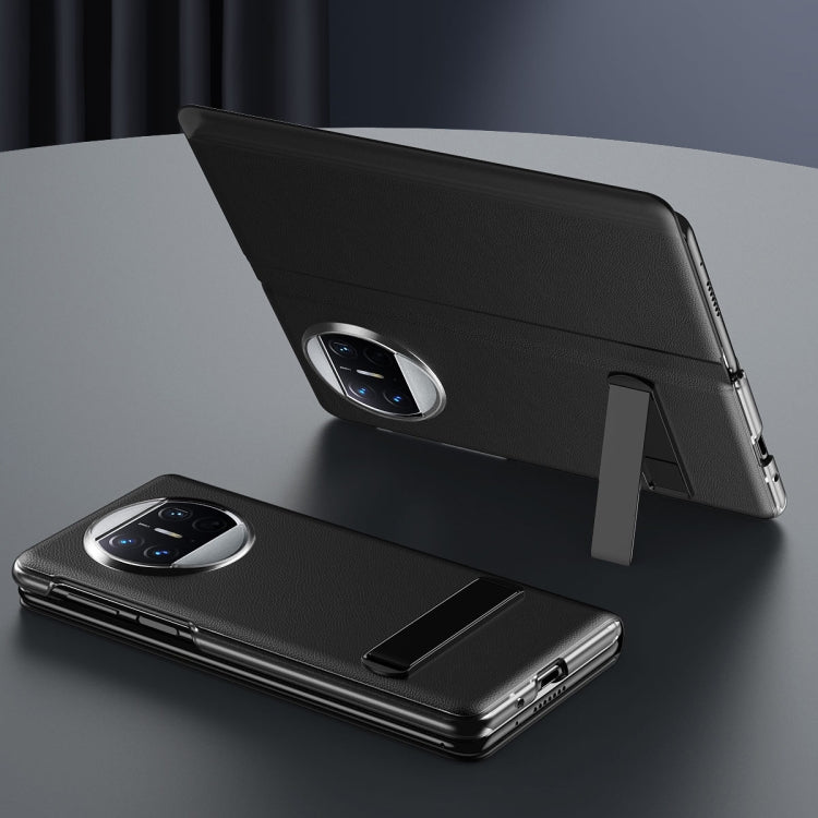 For Huawei Mate X3 Leather All-inclusive Phone Case with Holder(Pink) - free shipping - PMC TechLife - Order now!