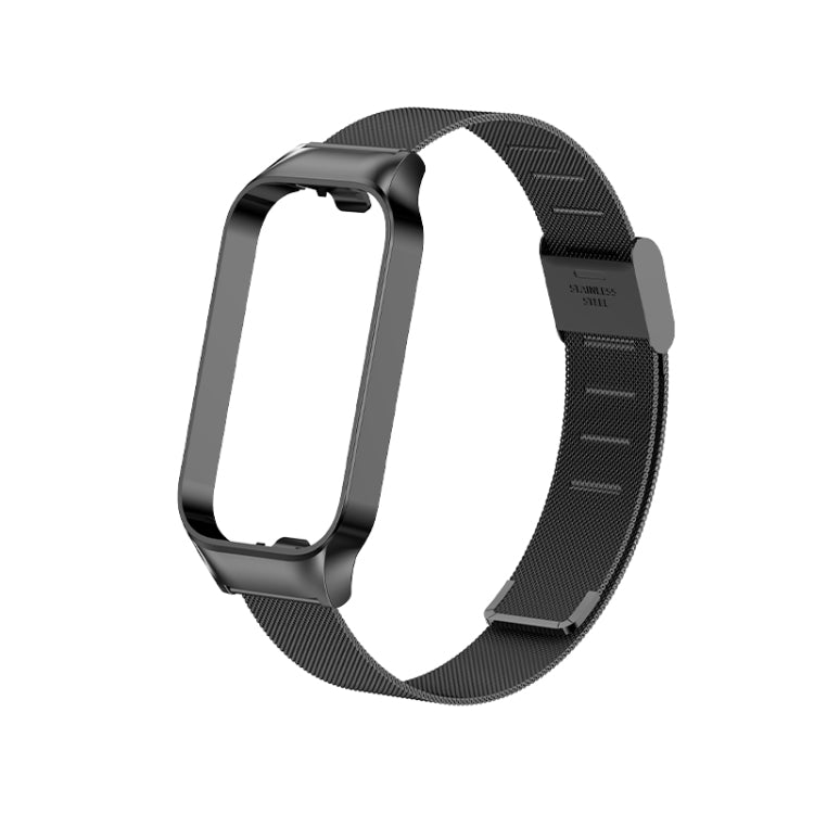 For Redmi Band 2 Milan Buckle Metal Watch Band(Black) - Smart Wear by PMC TechLife | Online Shopping South Africa | PMC TechLife