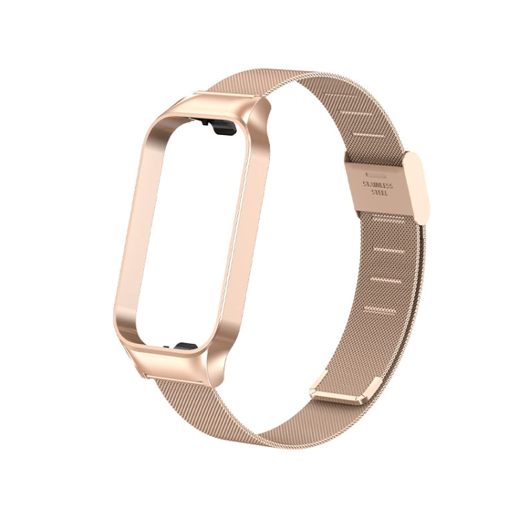 For Redmi Band 2 Milan Buckle Metal Watch Band(Rose Gold) - Smart Wear by PMC TechLife | Online Shopping South Africa | PMC TechLife