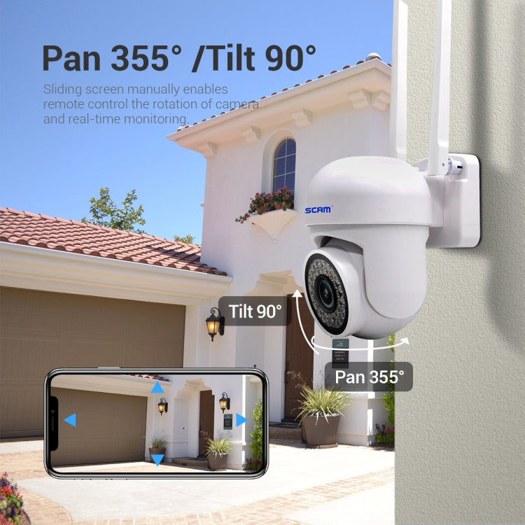ESCAM PVR007 3MP Smart HD WiFi Camera Support Full Color Night Vision / Motion Detection / Sound Alarm / TF Card(US Plug) - Wireless Camera by ESCAM | Online Shopping South Africa | PMC TechLife | Buy Now Pay Later Mobicred