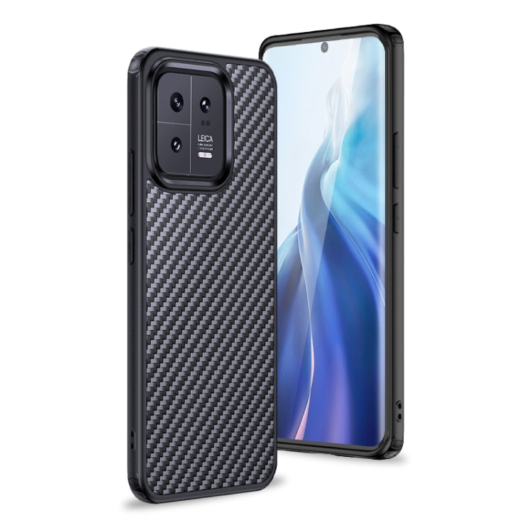 For Xiaomi 13 Pro wlons Magsafe Carbon Fiber Kevlar TPU Phone Case(Black) - Xiaomi Cases by wlons | Online Shopping South Africa | PMC TechLife | Buy Now Pay Later Mobicred