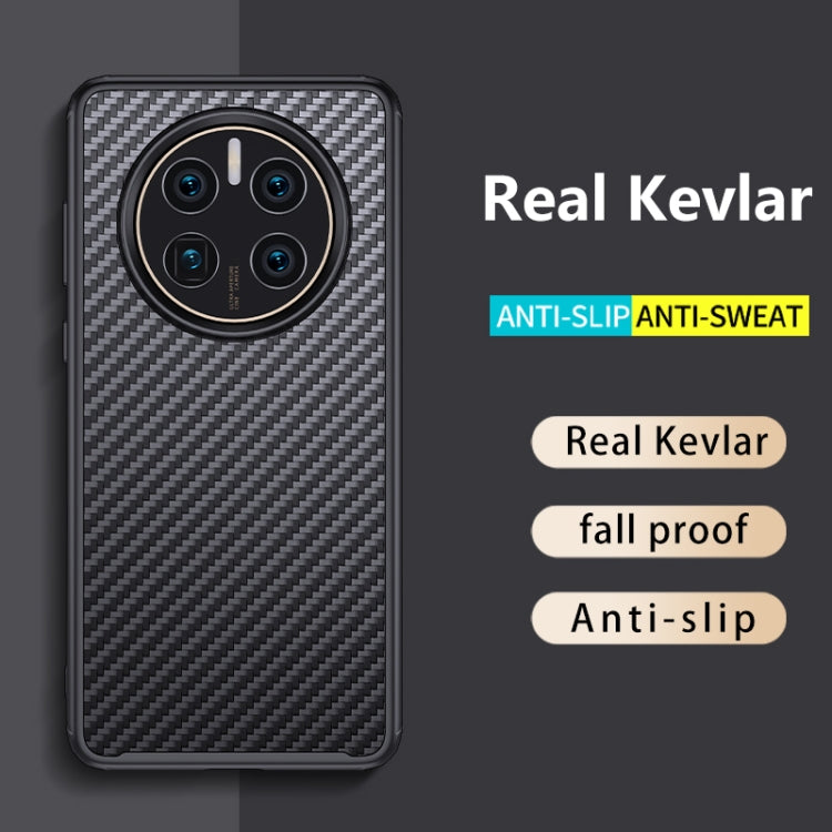For Huawei Mate 50 wlons Magsafe Carbon Fiber Kevlar TPU Phone Case(Black) - Huawei Cases by wlons | Online Shopping South Africa | PMC TechLife | Buy Now Pay Later Mobicred