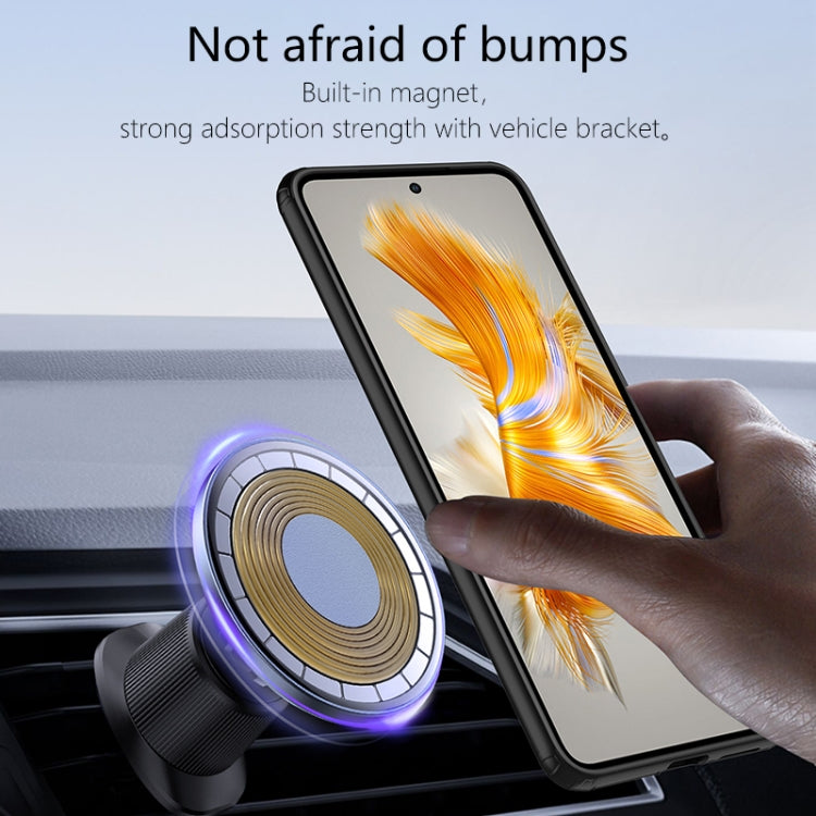 For Huawei Mate 50 wlons Magsafe Carbon Fiber Kevlar TPU Phone Case(Black) - Huawei Cases by wlons | Online Shopping South Africa | PMC TechLife | Buy Now Pay Later Mobicred