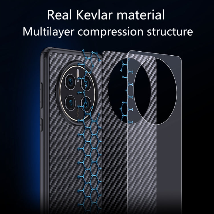 For Huawei Mate 50 wlons Magsafe Carbon Fiber Kevlar TPU Phone Case(Black) - Huawei Cases by wlons | Online Shopping South Africa | PMC TechLife | Buy Now Pay Later Mobicred