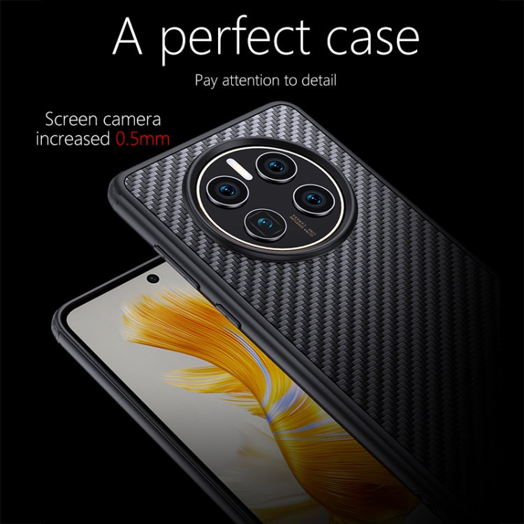 For Huawei Mate 50 wlons Magsafe Carbon Fiber Kevlar TPU Phone Case(Black) - Huawei Cases by wlons | Online Shopping South Africa | PMC TechLife | Buy Now Pay Later Mobicred