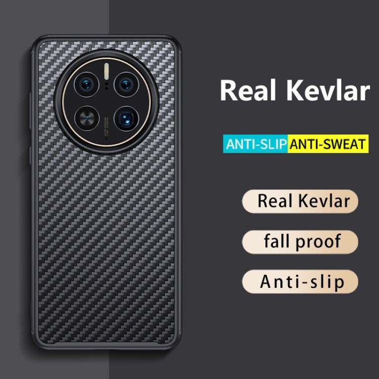 For Huawei Mate 50 Pro wlons Magsafe Carbon Fiber Kevlar TPU Phone Case(Black) - Huawei Cases by wlons | Online Shopping South Africa | PMC TechLife | Buy Now Pay Later Mobicred
