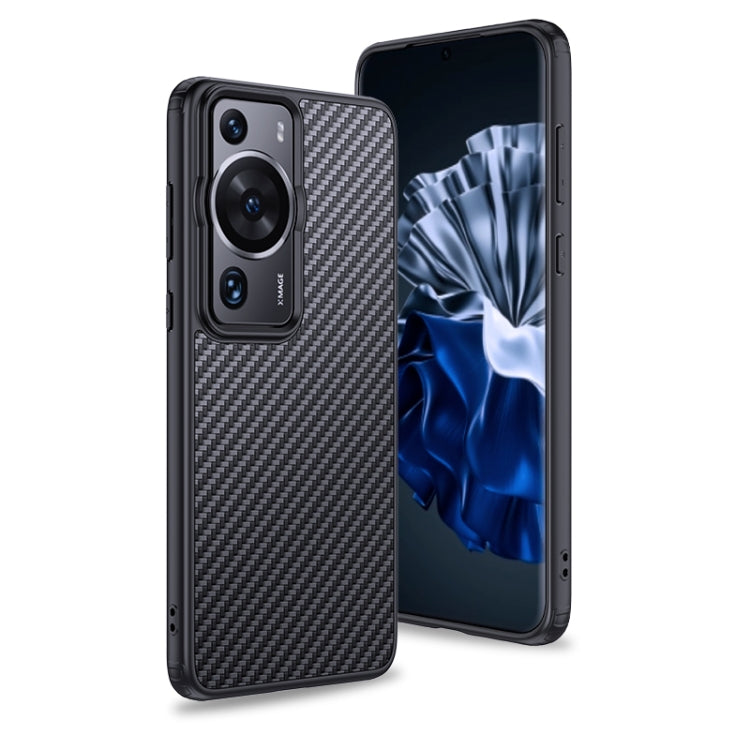 For Huawei P60 wlons Magsafe Carbon Fiber Kevlar TPU Phone Case(Black) - Huawei Cases by wlons | Online Shopping South Africa | PMC TechLife | Buy Now Pay Later Mobicred