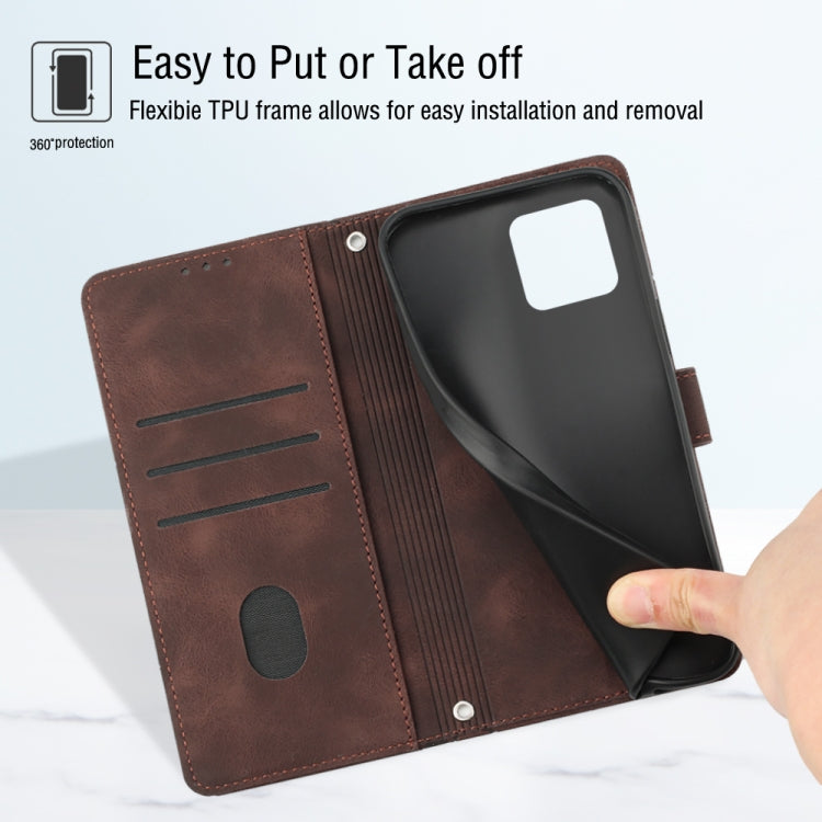 For Samsung Galaxy A03 166mm EU Version Skin-feel Embossed Leather Phone Case(Brown) - free shipping - PMC TechLife - Order now!