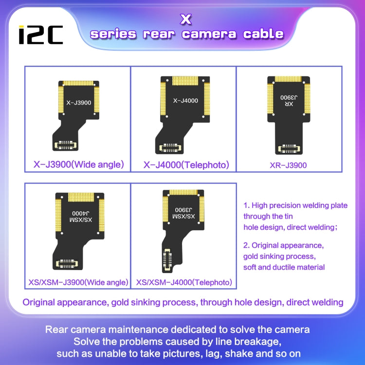 For iPhone 12 Pro J10400 i2C Back Facing Telephoto Camera Cable - Flex Cable by i2C | Online Shopping South Africa | PMC TechLife | Buy Now Pay Later Mobicred