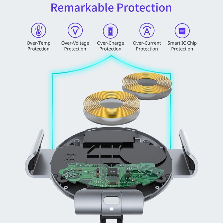 For Samsung Galaxy Z Fold4 / 3 S9 Dual Coil Car Phone Holder Wireless Charger - Wireless Charger Holders by PMC TechLife | Online Shopping South Africa | PMC TechLife