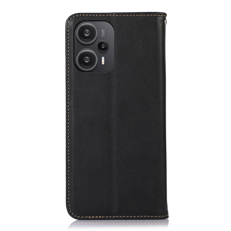 For Xiaomi Redmi Note 12 Turbo 5G KHAZNEH Nappa Top Layer Cowhide Leather Phone Case(Black) - Xiaomi Cases by PMC TechLife | Online Shopping South Africa | PMC TechLife