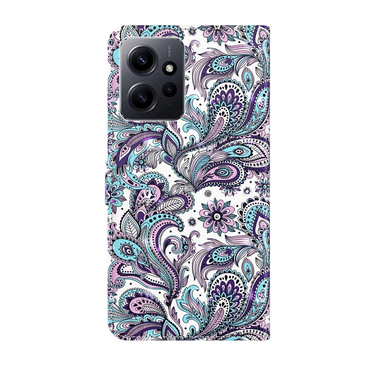 For Xiaomi Redmi Note 12 4G Global 3D Painting Pattern Flip Leather Phone Case(Swirl Pattern) - free shipping - PMC TechLife - Order now!