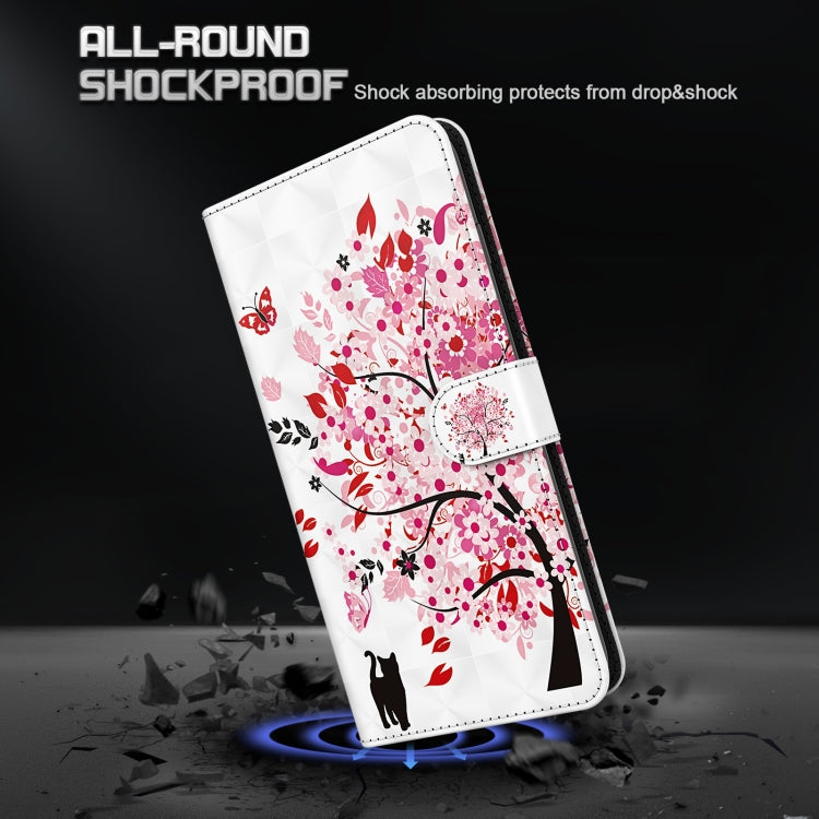 For Xiaomi Redmi Note 12 4G Global 3D Painting Pattern Flip Leather Phone Case(Cat Under The Tree) - free shipping - PMC TechLife - Order now!