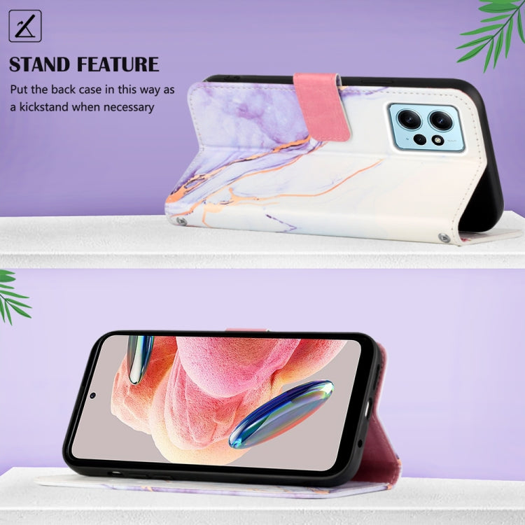 For Xiaomi Redmi Note 12 4G Global PT003 Marble Pattern Flip Leather Phone Case(LS006) - free shipping - PMC TechLife - Order now!