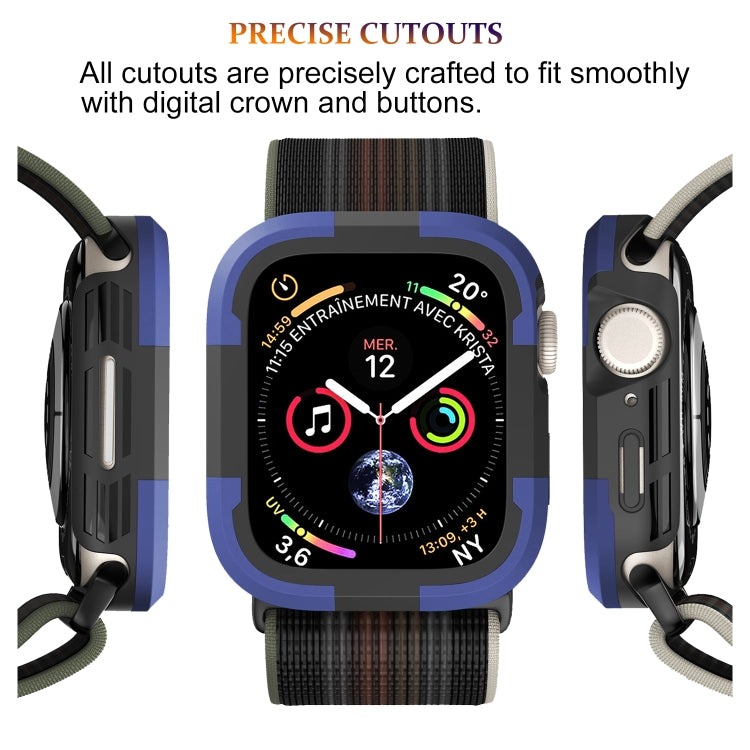 For Apple Watch Series SE 2&6&SE&5&4 40mm Armor Frame Watch Case(Purple) - Smart Wear by PMC TechLife | Online Shopping South Africa | PMC TechLife