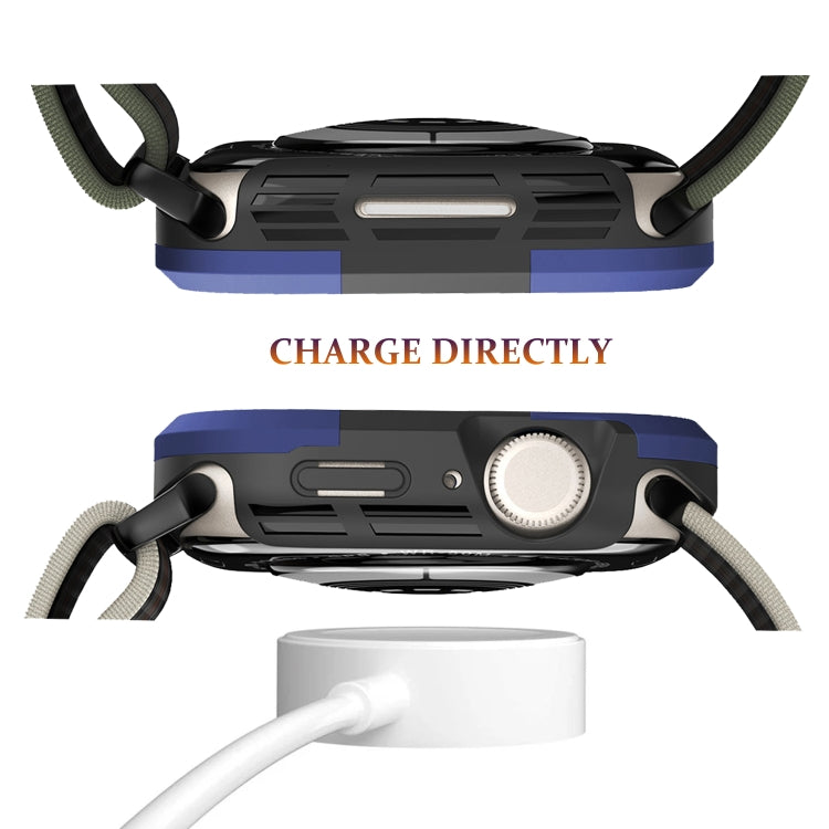 For Apple Watch Series SE 2&6&SE&5&4 40mm Armor Frame Watch Case(Purple) - Smart Wear by PMC TechLife | Online Shopping South Africa | PMC TechLife