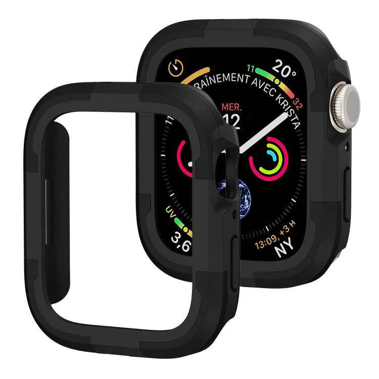 For Apple Watch Series 8 & 7 41mm Armor Frame Watch Case(Black) - Smart Wear by PMC TechLife | Online Shopping South Africa | PMC TechLife