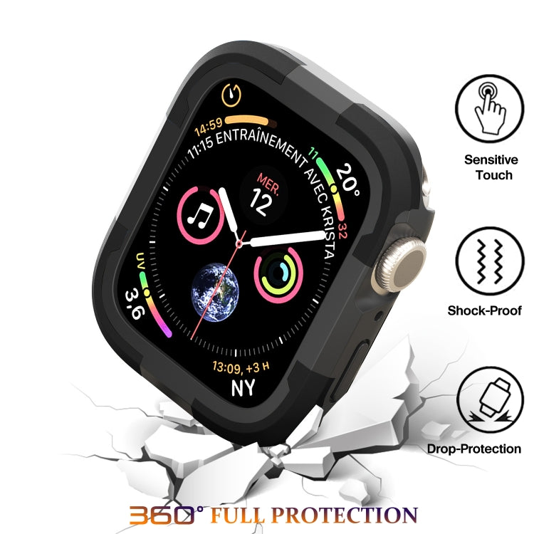 For Apple Watch Series 8 & 7 41mm Armor Frame Watch Case(Black) - Smart Wear by PMC TechLife | Online Shopping South Africa | PMC TechLife