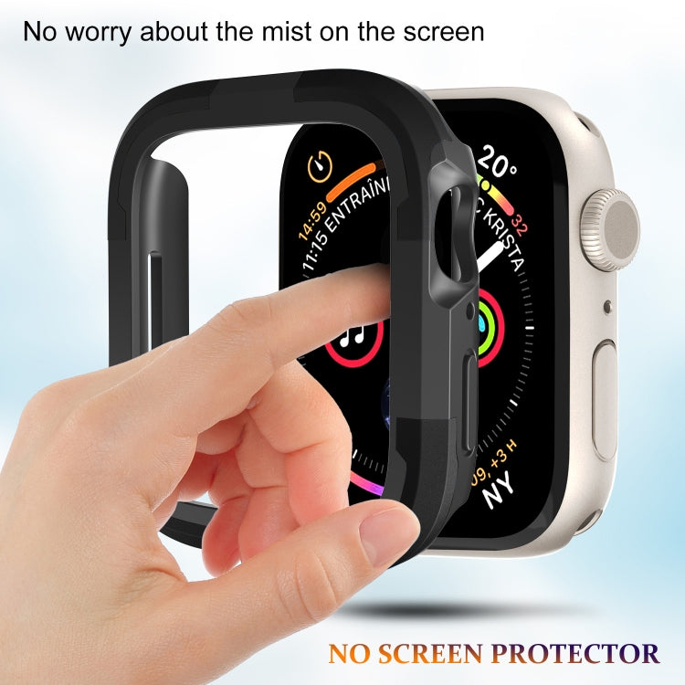 For Apple Watch Series 8 & 7 41mm Armor Frame Watch Case(Black) - Smart Wear by PMC TechLife | Online Shopping South Africa | PMC TechLife