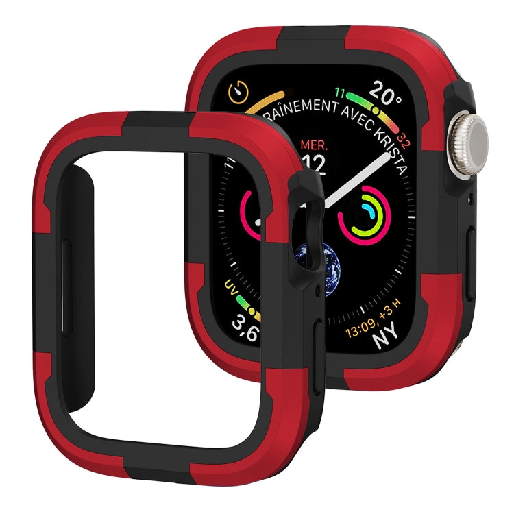 For Apple Watch Series SE 2&6&SE&5&4 44mm Armor Frame Watch Case(Red) - Smart Wear by PMC TechLife | Online Shopping South Africa | PMC TechLife