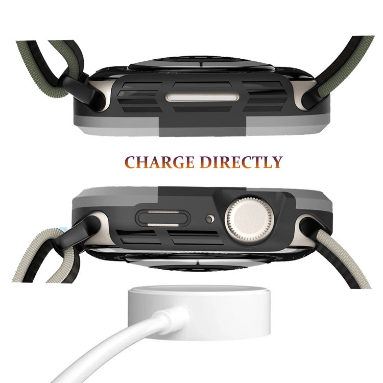 For Apple Watch Series SE 2&6&SE&5&4 44mm Armor Frame Watch Case(Grey) - Smart Wear by PMC TechLife | Online Shopping South Africa | PMC TechLife