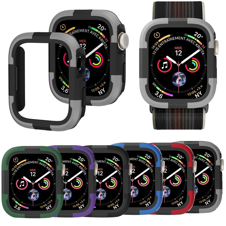 For Apple Watch Series SE 2&6&SE&5&4 44mm Armor Frame Watch Case(Black) - Smart Wear by PMC TechLife | Online Shopping South Africa | PMC TechLife