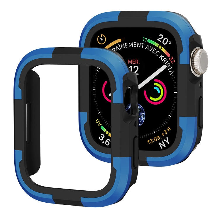 For Apple Watch Series 8 & 7 45mm Armor Frame Watch Case(Blue) - Smart Wear by PMC TechLife | Online Shopping South Africa | PMC TechLife