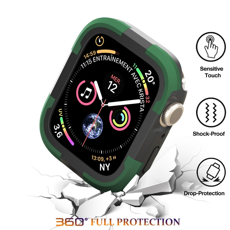 For Apple Watch Ultra 49mm Armor Frame Watch Case(Green) - Smart Wear by PMC TechLife | Online Shopping South Africa | PMC TechLife