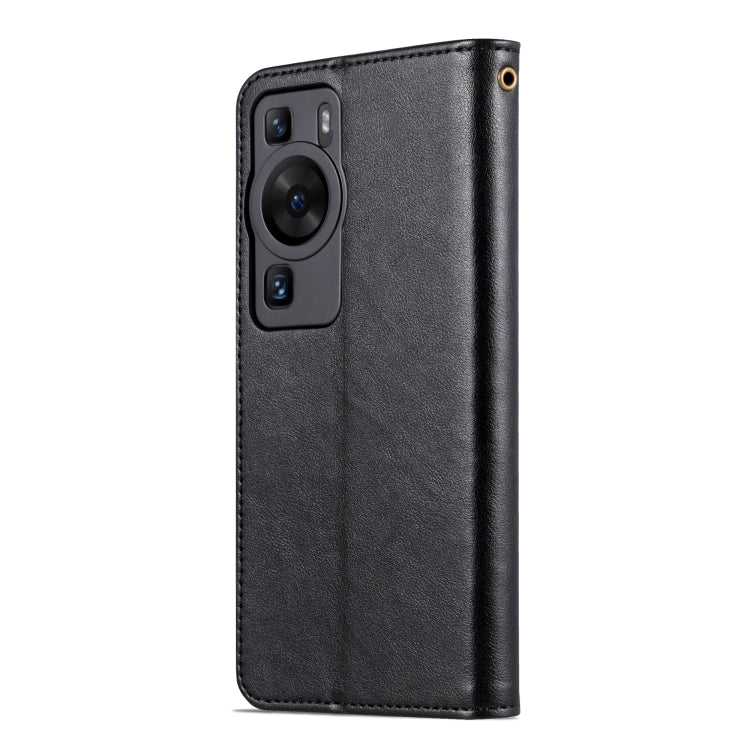 For Huawei P60 / P60 Pro AZNS Sheepskin Texture Flip Leather Phone Case(Black) - Huawei Cases by AZNS | Online Shopping South Africa | PMC TechLife | Buy Now Pay Later Mobicred