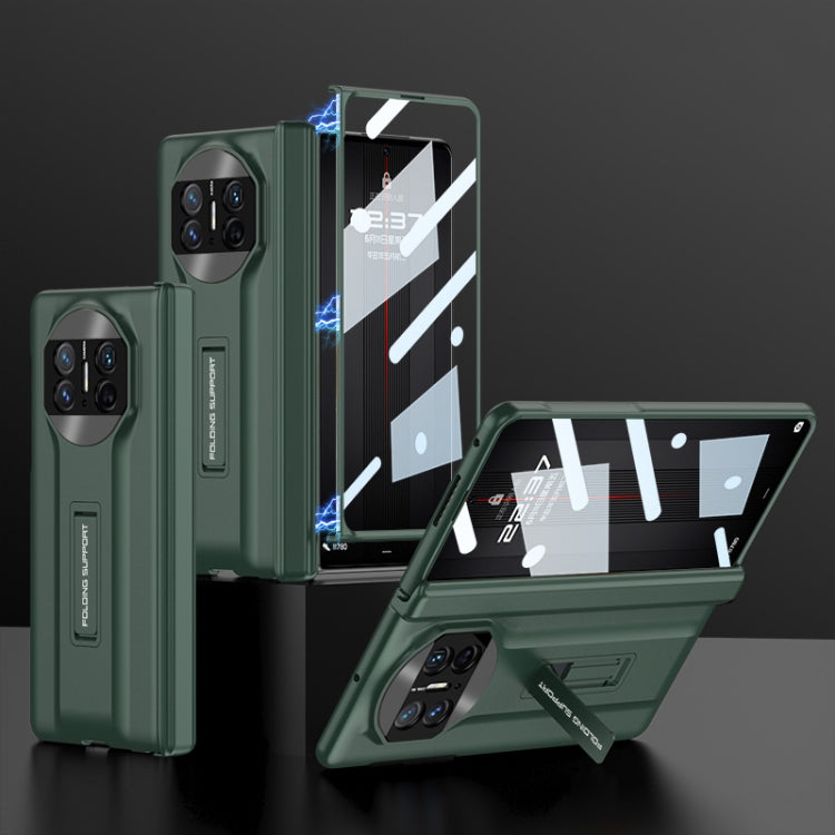 For Huawei Mate X3 GKK Integrated Magnetic Folding Hinge Supercar Phone Case(Night Green) - free shipping - PMC TechLife - Order now!